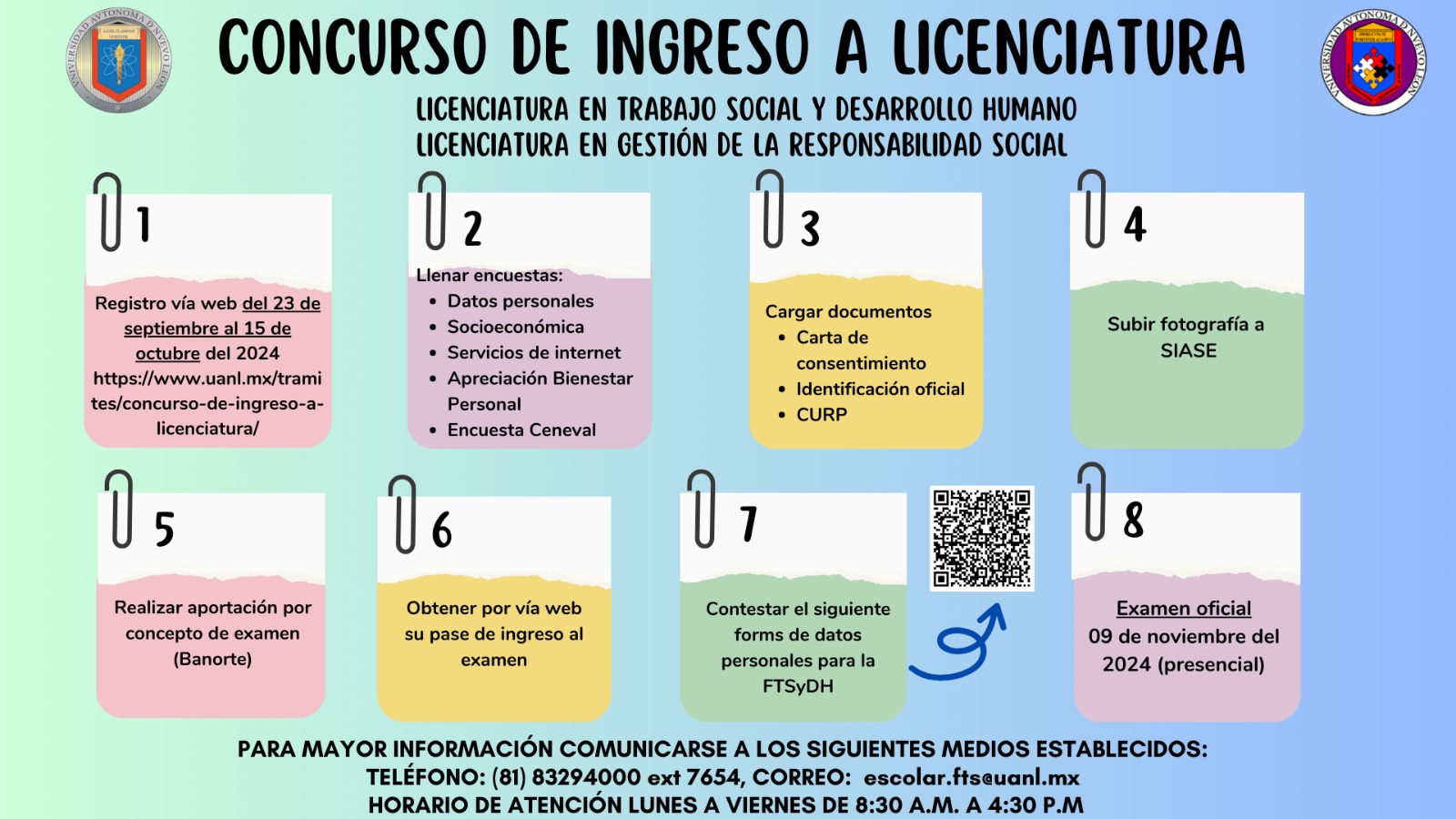 Concurso de ingreso a Licenciatura