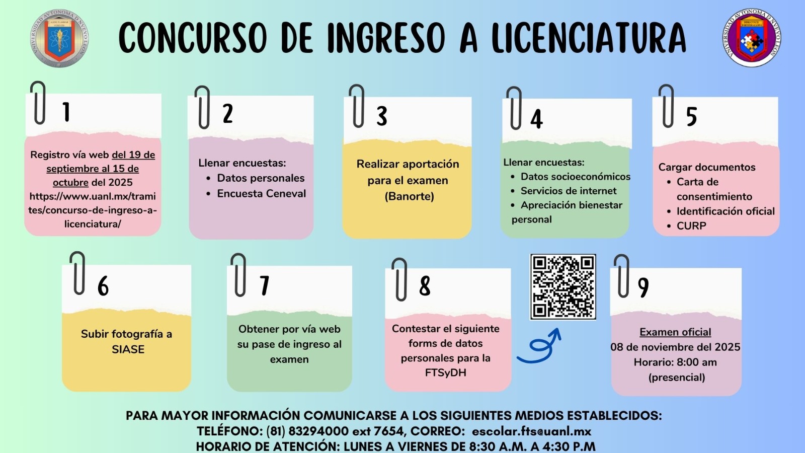 Concurso de ingreso a Licenciatura  Periodo: enero-junio 2026